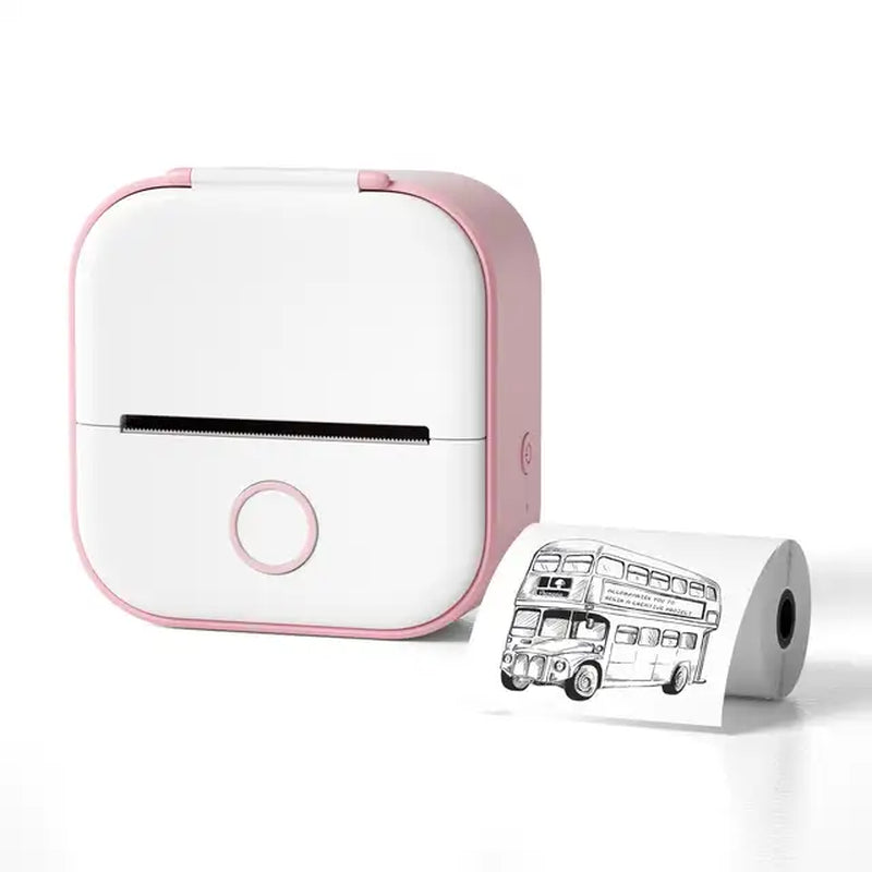 Mini Pocket Printer, Portable Mini Thermal Printer, Wireless Bluetooth Photo Printer, Portable Sticker Printer Diy Scrapbook